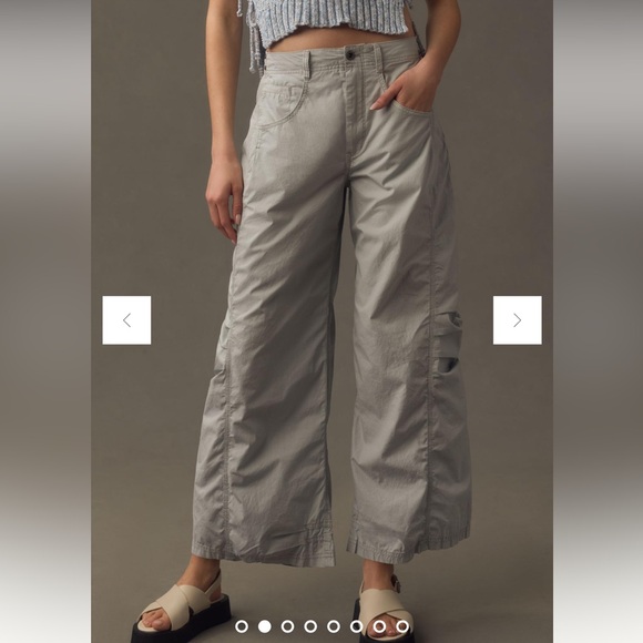 Anthropologie/ Pilcro Parachute Curve Barrel Pants - Picture 2 of 7